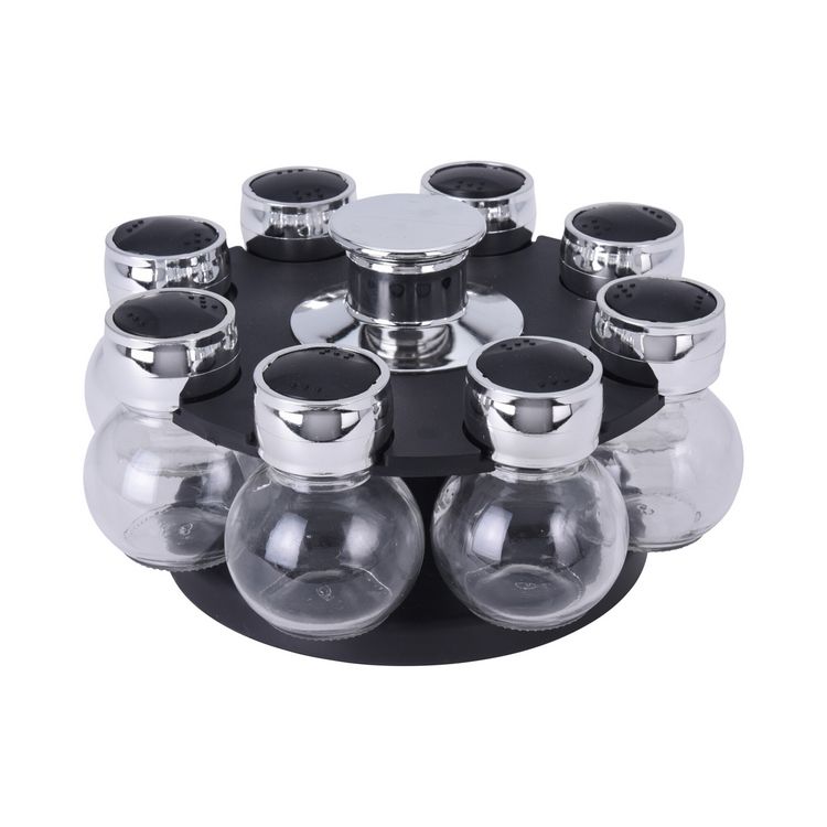 Produktbild: neuetischkultur GEW&Uuml;RZKARUSSELL 8 TEILIG GR&Ouml;SSE GLAS DIA 6XH8,5