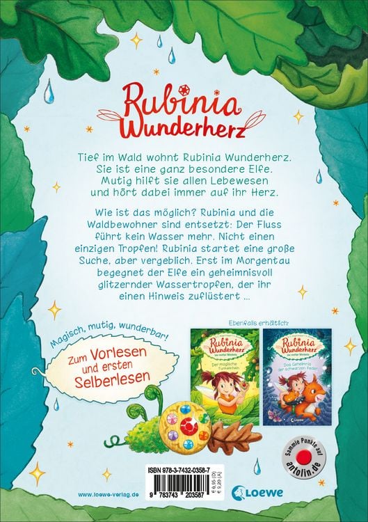 Produktbild: Rubinia Wunderherz, die mutige Waldelfe (Band 3) - Der verschwundene Fluss