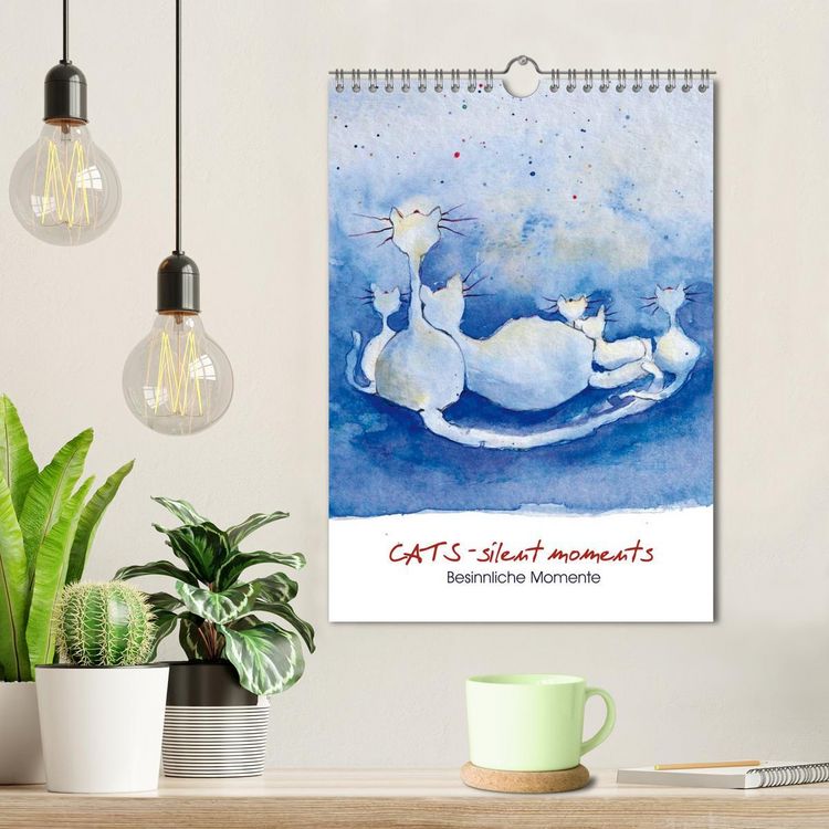 Produktbild: CATS - silent moments, besinnliche Momente (Wandkalender 2026 DIN A4 hoch), CALVENDO Monatskalender