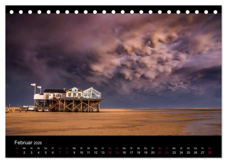 Produktbild: Naturwunder Norddeutschlands (Tischkalender 2026 DIN A5 quer), CALVENDO Monatskalender
