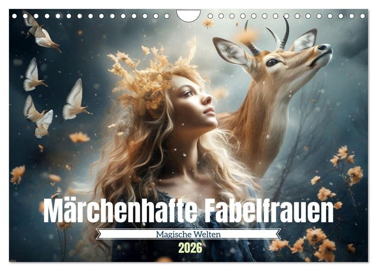 Produktbild: M&auml;rchenhafte Fabelfrauen (Wandkalender 2026 DIN A4 quer), CALVENDO Monatskalender