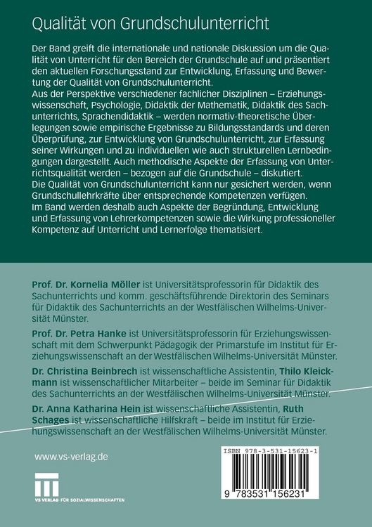 Produktbild: Qualit&auml;t von Grundschulunterricht entwickeln, erfassen und bewerten