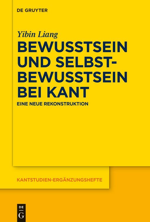 Produktbild: Bewusstsein und Selbstbewusstsein bei Kant