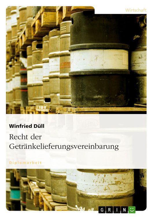 Produktbild: Recht der Getr&auml;nkelieferungsvereinbarung