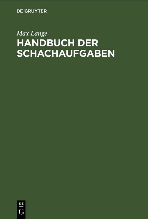 Produktbild: Handbuch der Schachaufgaben