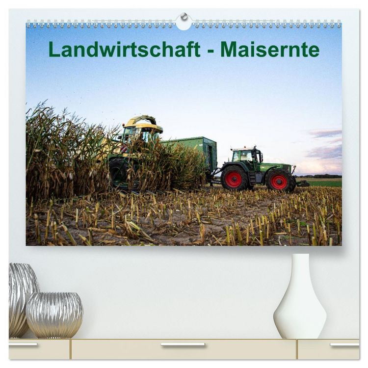 Produktbild: Landwirtschaft - Maisernte (hochwertiger Premium Wandkalender 2026 DIN A2 quer), Kunstdruck in Hochglanz