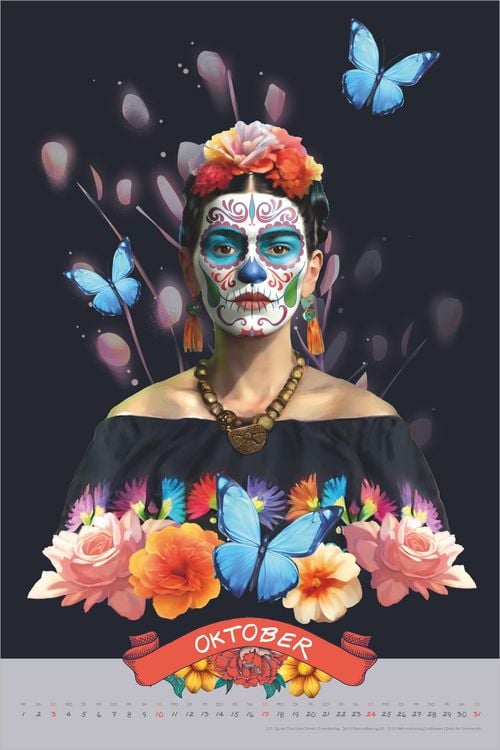 Produktbild: Frida Kahlo Wandkalender 2027