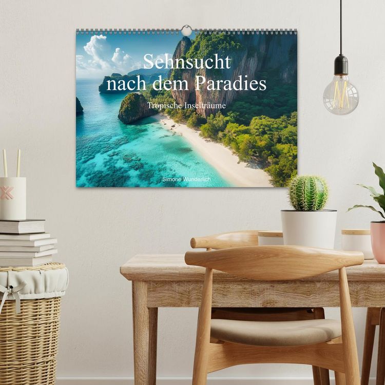 Produktbild: Sehnsucht nach dem Paradies - Tropische Inseltr&auml;ume (Wandkalender 2026 DIN A3 quer), CALVENDO Monatskalender