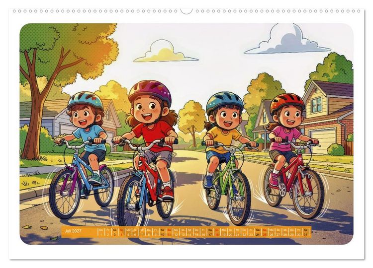 Produktbild: Mein erstes Fahrrad - Comic (Wandkalender 2027 DIN A2 quer), CALVENDO Monatskalender