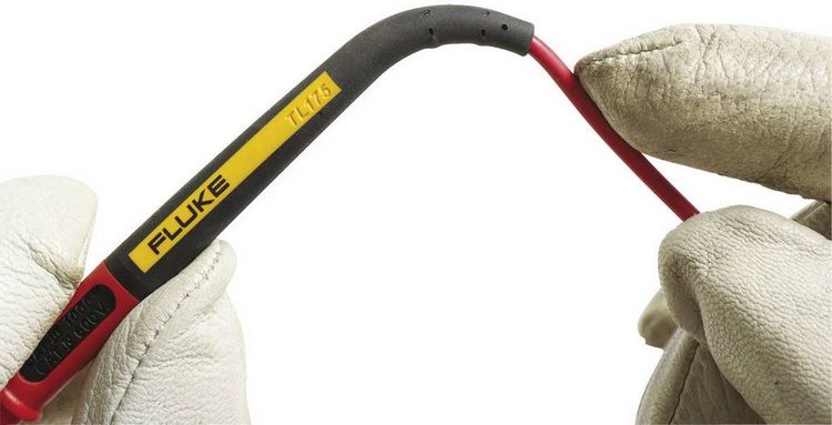 Produktbild: Fluke TL175 Sicherheits-Messleitungs-Set Lamellenstecker 4 mm Pr&uuml;fspitze 1.50 m Schwarz, Rot 1 St.