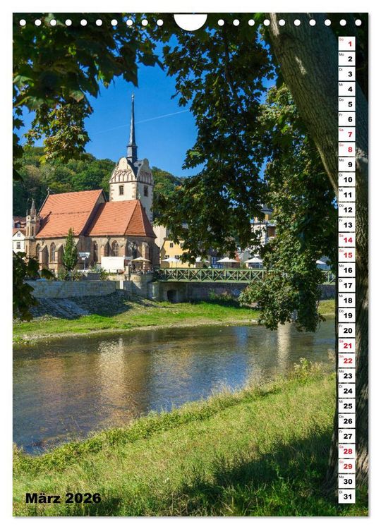 Produktbild: Gera - Stadt an der wei&szlig;en Elster (Wandkalender 2026 DIN A4 hoch), CALVENDO Monatskalender