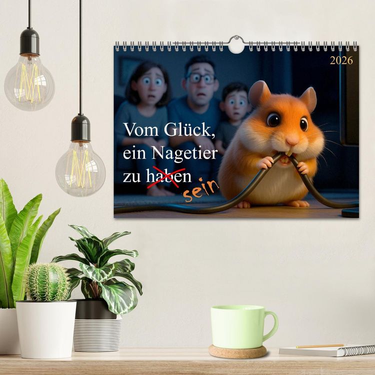Produktbild: Vom Gl&uuml;ck, ein Nagetier zu sein (Wandkalender 2026 DIN A4 quer), CALVENDO Monatskalender
