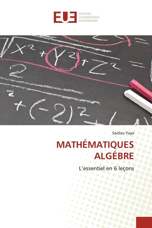 Produktbild: Math&eacute;matiques Alg&eacute;bre