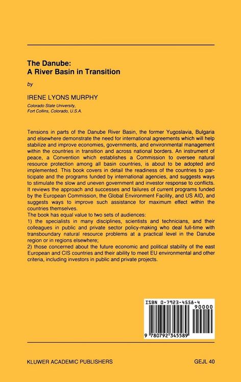 Produktbild: The Danube: A River Basin in Transition