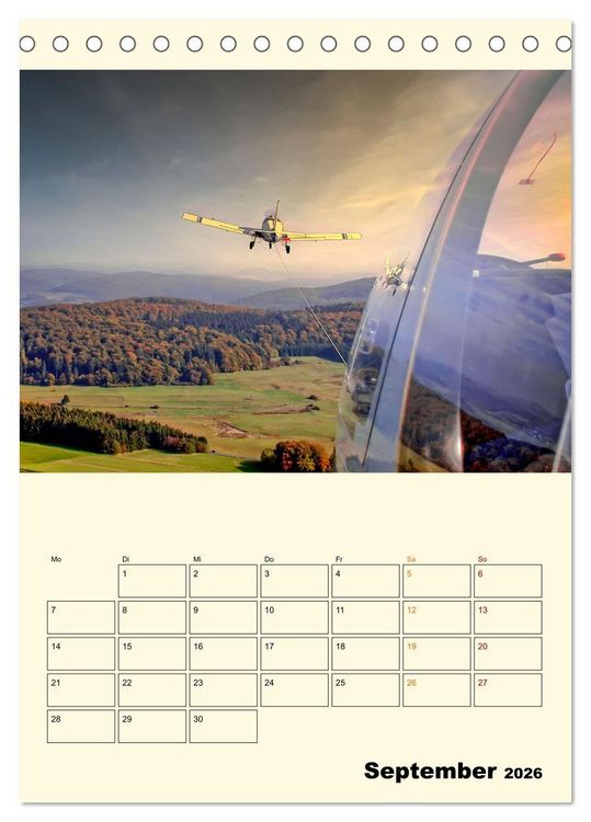 Produktbild: Segelfliegen - dem Himmel ganz nah (Tischkalender 2026 DIN A5 hoch), CALVENDO Monatskalender