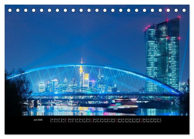 Produktbild: Frankfurt (Tischkalender 2026 DIN A5 quer), CALVENDO Monatskalender
