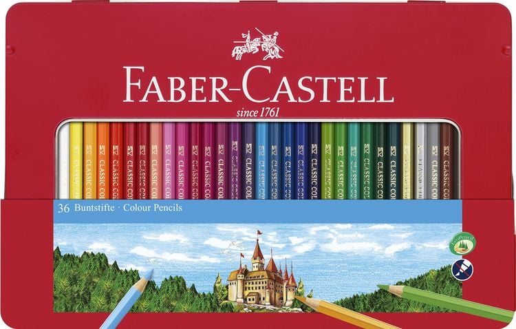 Produktbild: Faber-Castell Buntstift hexagonal 36er-Metalletui