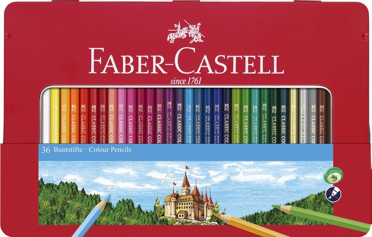 Produktbild: Faber-Castell Buntstift hexagonal 36er-Metalletui
