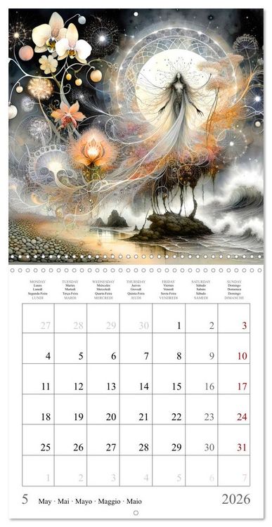 Produktbild: La nature f&eacute;erique (Calendrier mural carr&eacute; 2026 30x30 cm) Calendrier double avec une page pour vos prises de notes