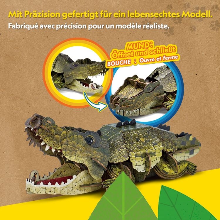 Produktbild: CUBICFUN - 3D Puzzle Krokodil 54 Teile