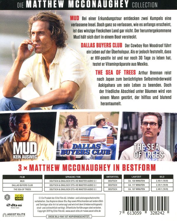 Produktbild: Matthew McConaughey Collection [3 BRs]