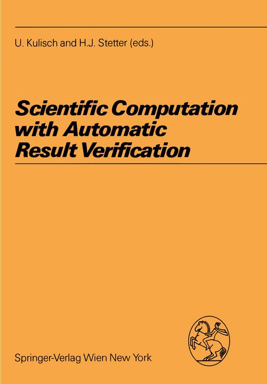 Produktbild: Scientific Computation with Automatic Result Verification