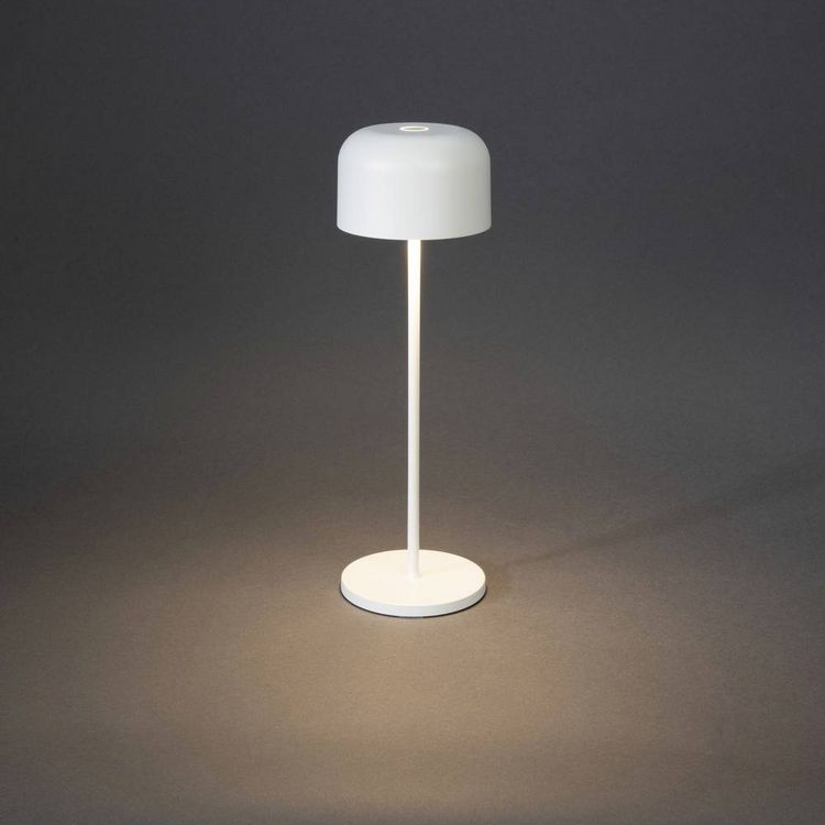 Produktbild: Konstsmide 7834-250 Lille LED-Akku-Tischlampe 3.5W Warmwei&szlig; Wei&szlig;