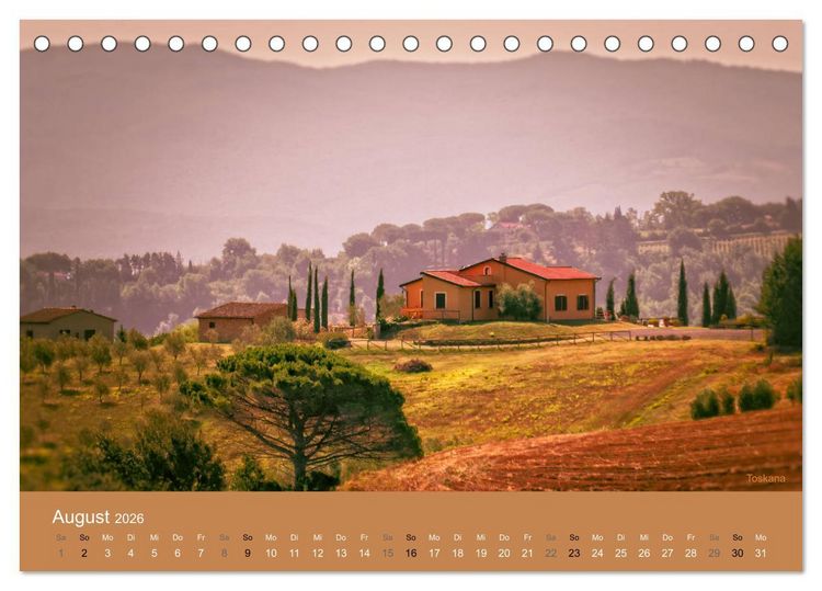 Produktbild: Italienische Momente (Tischkalender 2026 DIN A5 quer), CALVENDO Monatskalender