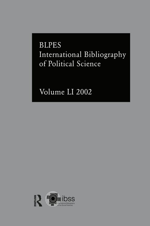 Produktbild: IBSS: Political Science: 2002 Vol.51
