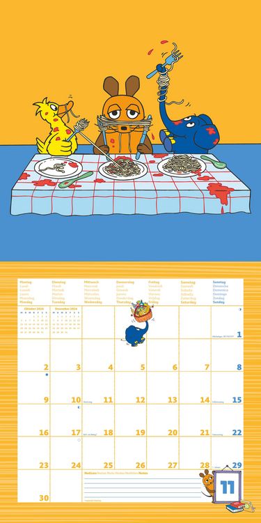 Produktbild: Die Maus 2026 - Broschürenkalender 30x30 cm (30x60 geöffnet) - Kalender mit Plat