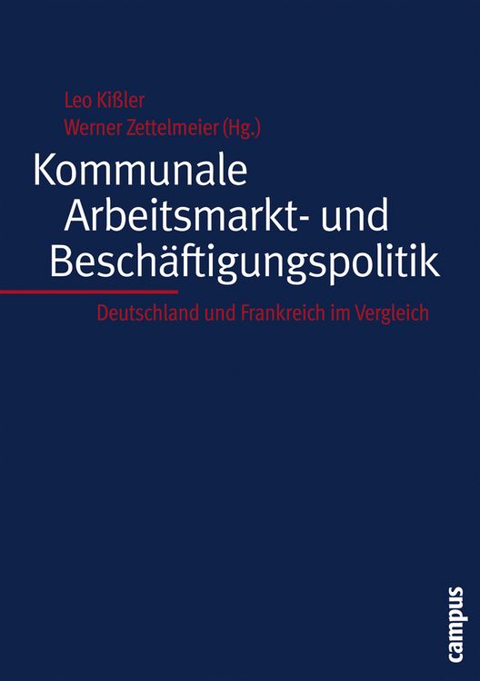Produktbild: Kommunale Arbeitsmarkt- und Besch&auml;ftigungspolitik