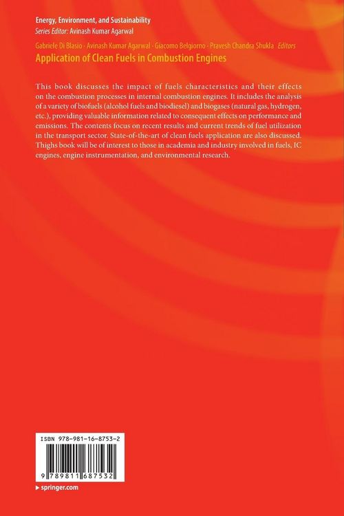 Produktbild: Application of Clean Fuels in Combustion Engines