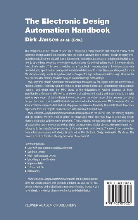 Produktbild: The Electronic Design Automation Handbook