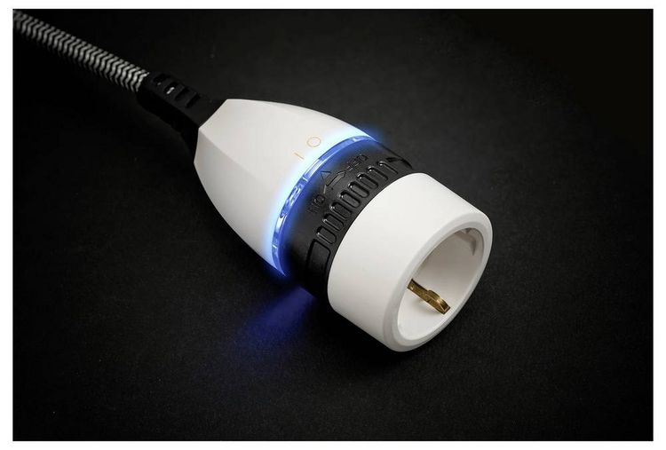 Produktbild: Brennenstuhl 1161830 Strom Verl&auml;ngerungskabel Schwarz, Wei&szlig; 3.00 m H05VV-F 3G 1,5 mm&sup2; Stoff-Ummantelung, inkl. Ein/Aus-Schalter