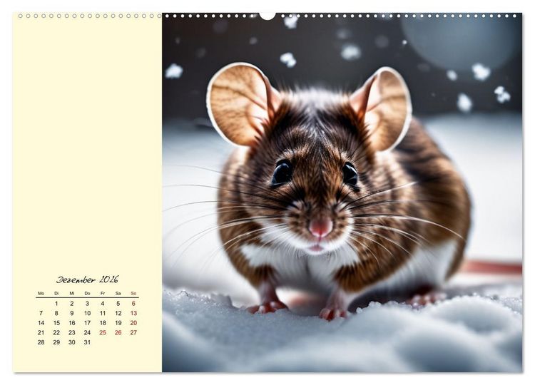 Produktbild: Goldige M&auml;use im Gr&uuml;nen (Wandkalender 2026 DIN A2 quer), CALVENDO Monatskalender