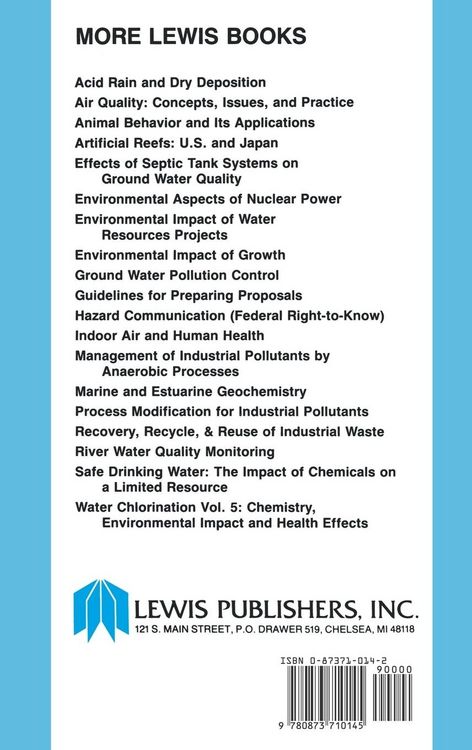 Produktbild: Ground Water Pollution Control