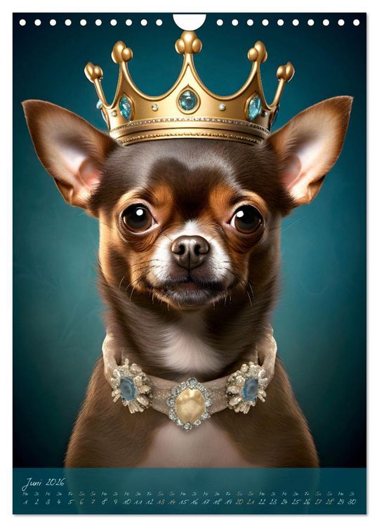 Produktbild: CHARAKTIERE Hunde mit Profil (Wandkalender 2026 DIN A4 hoch), CALVENDO Monatskalender