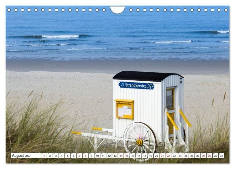 Produktbild: Wangerooge - Momente einer Reise (Wandkalender 2027 DIN A4 quer), CALVENDO Monatskalender