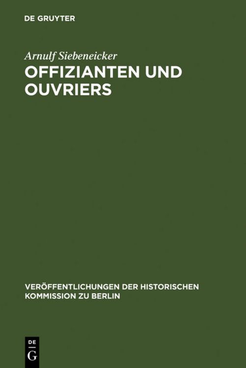 Produktbild: Offizianten und Ouvriers