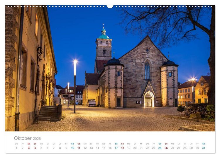 Produktbild: Schweinfurt - Stadt der Kunst und Industrie (hochwertiger Premium Wandkalender 2026 DIN A2 quer), Kunstdruck in Hochglanz