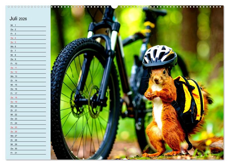 Produktbild: Tierisch kreativ: Hobbies im Tierreich (Wandkalender 2026 DIN A2 quer), CALVENDO Monatskalender