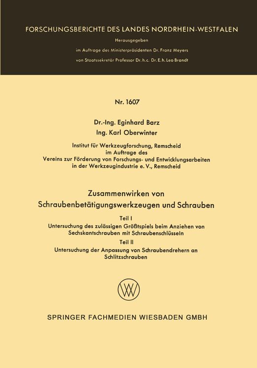 Produktbild: Zusammenwirken von Schraubenbet&auml;tigungswerkzeugen und Schrauben