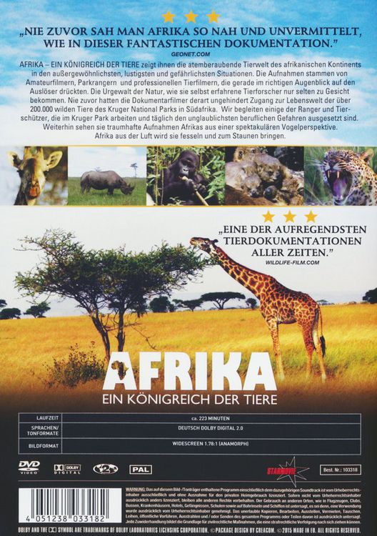 Produktbild: Afrika - Ein K&ouml;nigreich der Tiere
