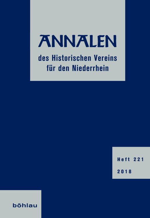 Produktbild: Annalen des Historischen Vereins f&uuml;r den Niederrhein