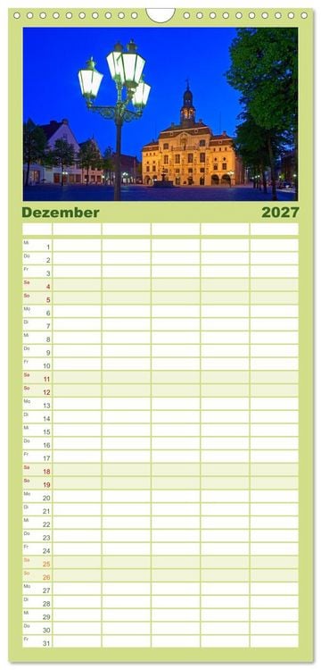 Produktbild: Familienplaner 2027 - Hansest&auml;dte in Norddeutschland mit 5 Spalten (Wandkalender, 21 x 45 cm) CALVENDO
