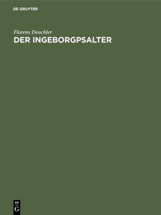 Produktbild: Der Ingeborgpsalter