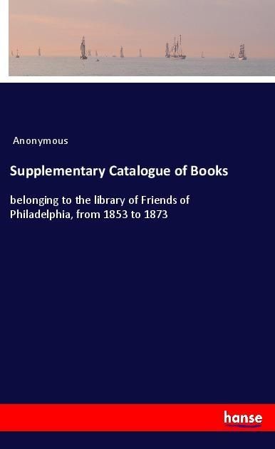 Produktbild: Supplementary Catalogue of Books