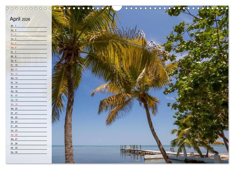 Produktbild: FLORIDA Idyllischer Sonnenscheinstaat (Wandkalender 2026 DIN A3 quer), CALVENDO Monatskalender