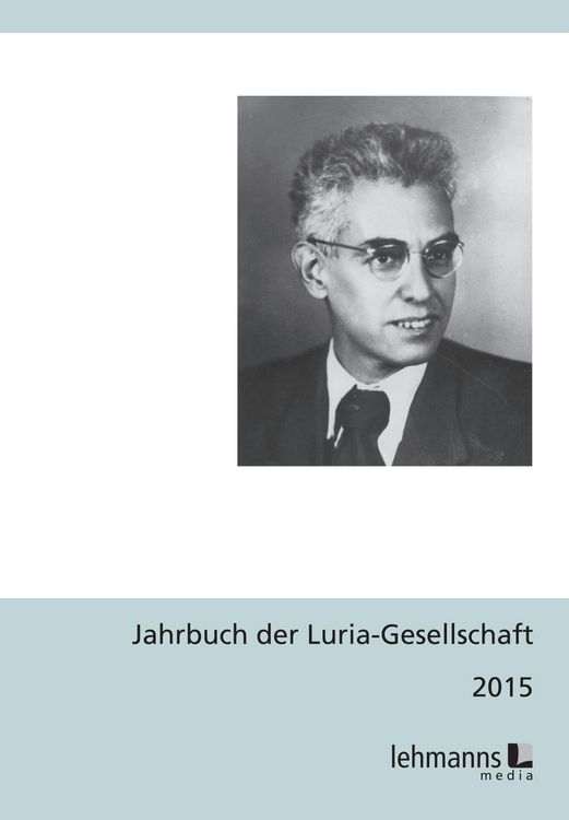 Produktbild: Jahrbuch der Luria-Gesellschaft 2015