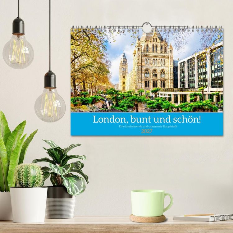 Produktbild: London, bunt und sch&ouml;n! (Wandkalender 2027 DIN A4 quer), CALVENDO Monatskalender